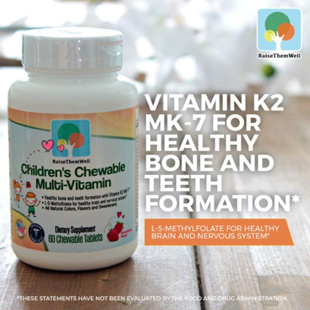 Raise Them Well Multivitamínico Masticable para Niños - Sabor Fresa