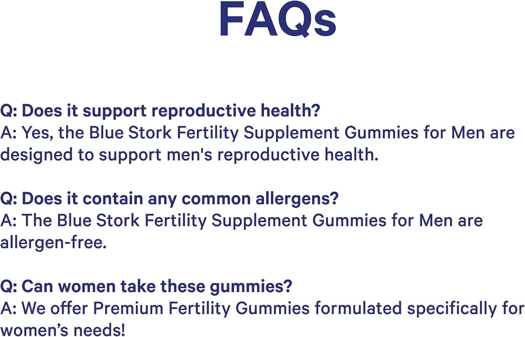 Blue Stork Gominolas de Fertilidad para Hombres - 90 unidades