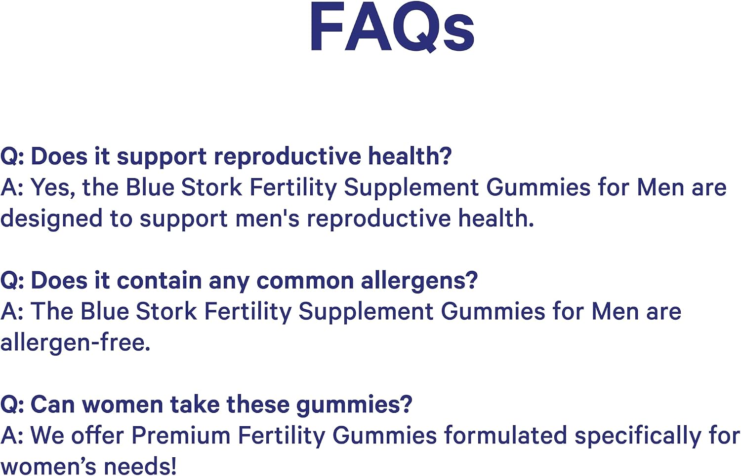 Blue Stork Gominolas de Fertilidad para Hombres - 90 unidades