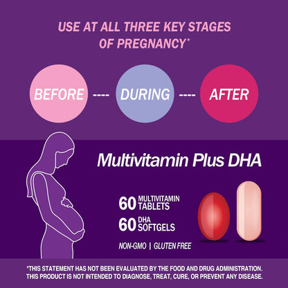 21st Century Prenatal con DHA, 120 – Sin azúcar añadido, sal, levadura ni conservantes. – Image 2