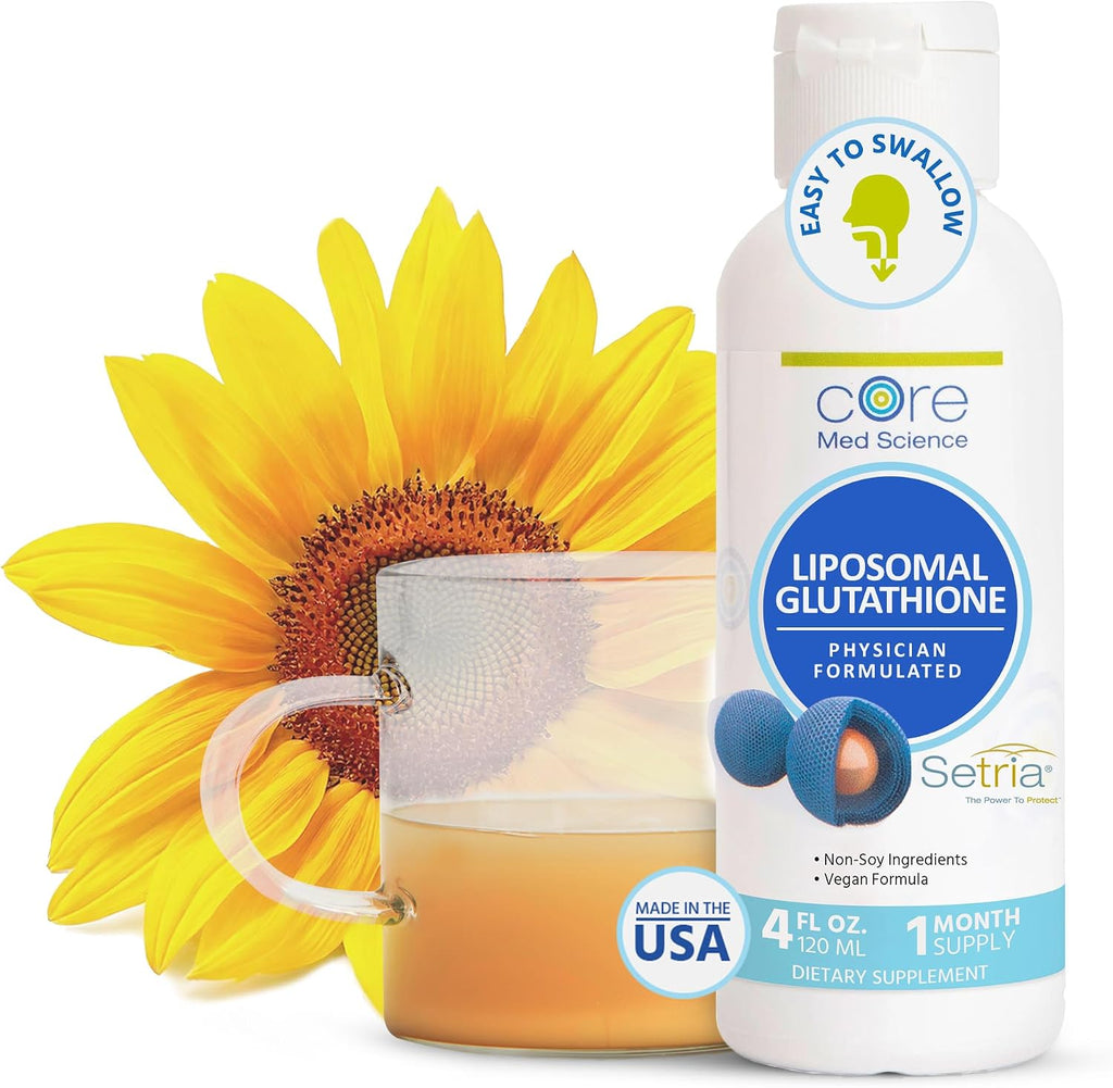Core Med Science Liposomal Glutathione - 500 mg, 118 ml - Antioxidant Food Supplement