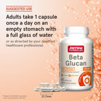 Jarrow Formulas Beta Glucan, 60 Cápsulas - Suplemento para el Sistema Inmunitario