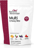 Bariatric Advantage Multi Chewy Bite - Multivitamínico masticable para pacientes de cirugía bariátrica - Sabor frutas variadas - 60 unidades