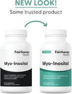 Fairhaven Health Myo-Inositol 2000mg - 120 Cápsulas Veganas - Suplemento de Vitamina B8
