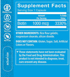 The Vitamin Shoppe Biotina 1 mg - 100 Cápsulas