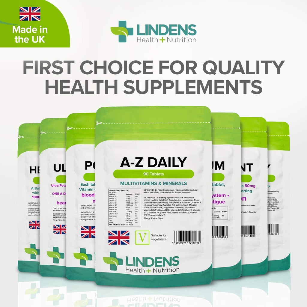 Multivitamínico A-Z Comprimidos diarios 90 Comprimidos de Lindens