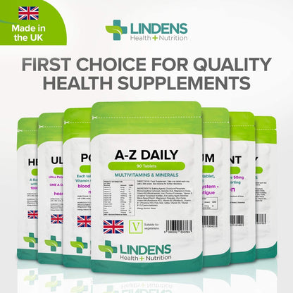 Multivitamin A-Z Daily Tablets 90 Tablets by Lindens – Image 9