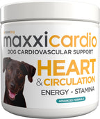 maxxicardio Heart Support para Perros Pequeños – Taurina, L-Carnitina, Espino, Ginkgo – Polvo 3.2 oz