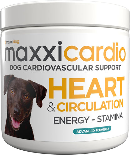 maxxicardio Heart Support para Perros Pequeños – Taurina, L-Carnitina, Espino, Ginkgo – Polvo 3.2 oz