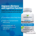 Memory Boost + Brain Support – Suplemento Nootrópico para Memoria, Concentración y Claridad Mental