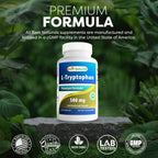 Best Naturals L-Triptófano 500 mg, 120 Cápsulas (Pack de 3)