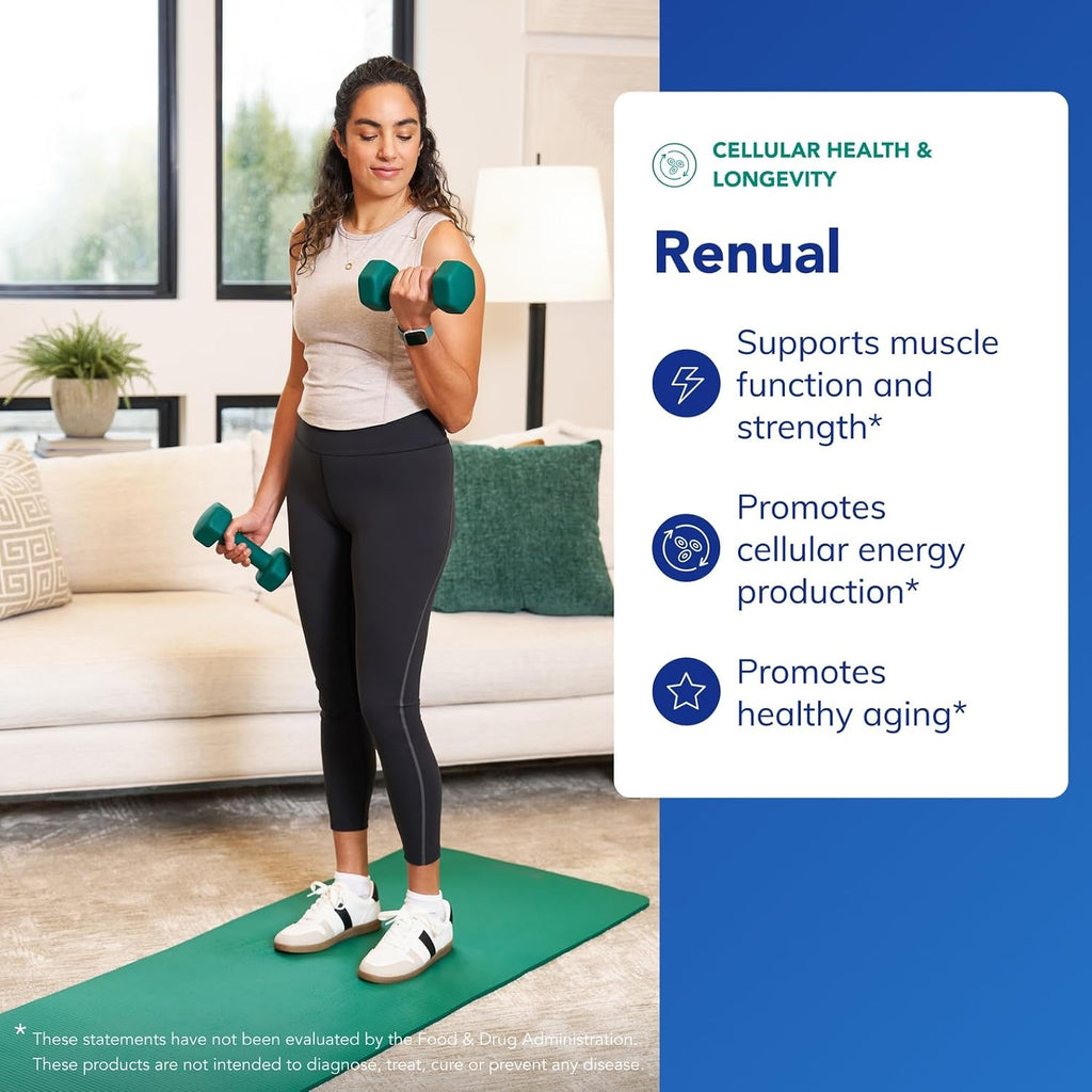 Pure Encapsulations Renual | Urolithin A | Apoyo a la Función Muscular y Salud Mitocondrial | 60 Cápsulas