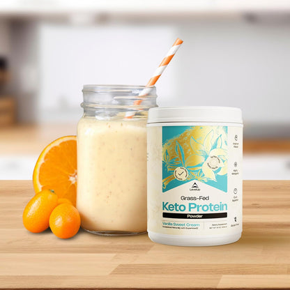 LevelUp Keto Protein, con Péptidos de Colágeno, MCT Energético, Aislado de Proteína de Suero, Complemento Alimenticio en – Image 5