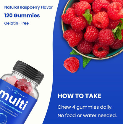 NutraChamps Multivitamínico para Hombres 14+ – Vitamina E: Protege a las células del estrés oxidativo. – Image 4