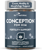 Eu Natural Conception for Him - Suplemento de Fertilidad Masculina, 60 Cápsulas Vegetales