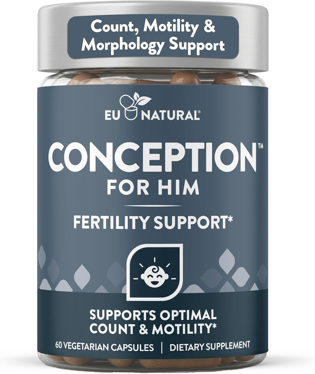 Eu Natural Conception for Him - Suplemento de Fertilidad Masculina, 60 Cápsulas Vegetales – Image 1