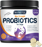 Probióticos para Perros Liofilizados con Enzimas Digestivas y Omega-3, 120 Bocados
