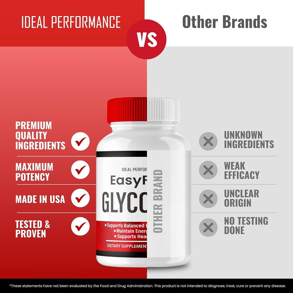 Easy Flow Glycogen Support Cápsulas - Fórmula Oficial, Máxima Potencia, 60 Cápsulas