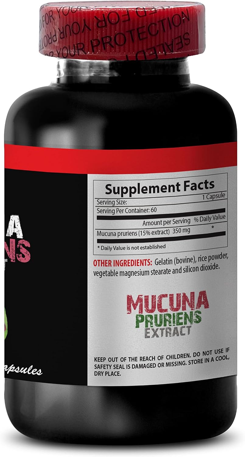 Extracto de Mucuna Pruriens – 60 Cápsulas – Suplemento para Apoyar la Memoria y la Concentración