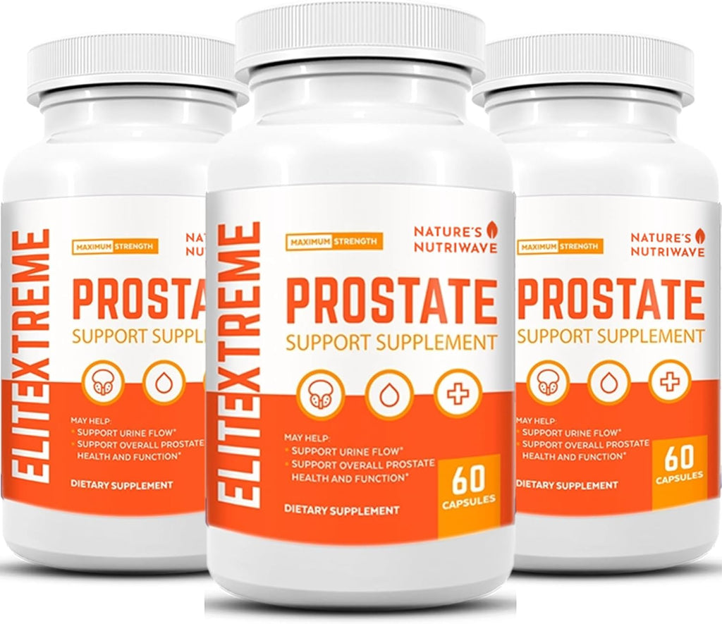 EliteXtreme – Saw Palmetto, Plant Sterols & Zinc – 60 Cápsulas, 3 Meses de Suministro