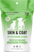 Om Mushroom Matrix Skin & Coat - Suplemento de Hongos Orgánicos para Perros y Gatos (200 g)
