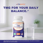 Vitamatic TMG 1000mg - Betaina Anhidra - 120 Comprimidos (3 Botellas)