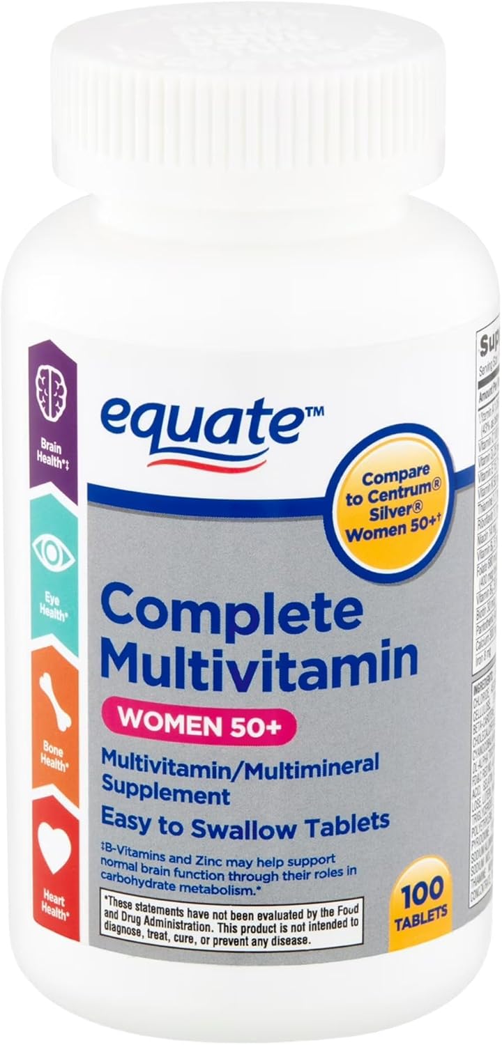 Multivitamínico para Mujeres 50+ – 100 Comprimidos – Pack de 3