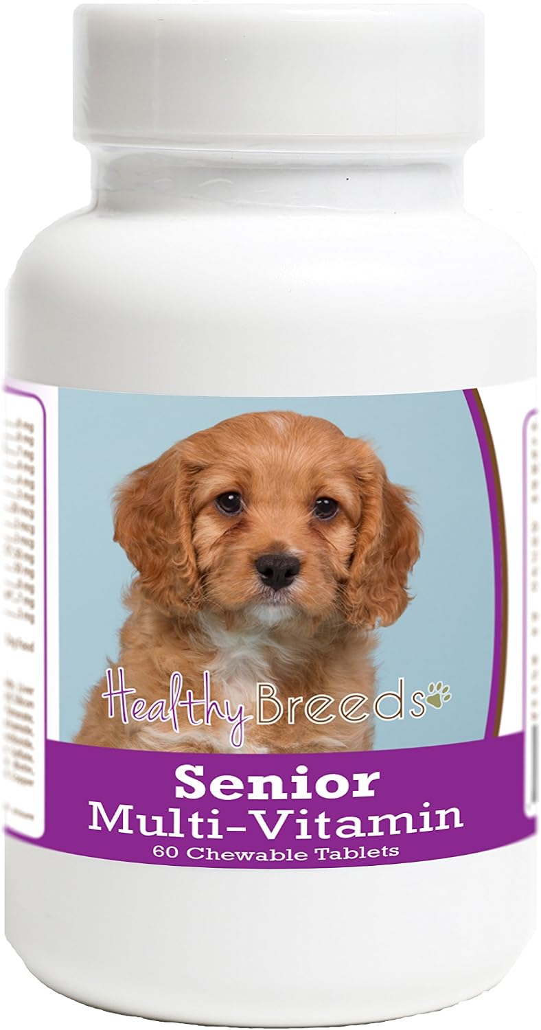 Healthy Breeds Cavapoo Senior Multivitamínico para Perros en Comprimidos, 60 unidades