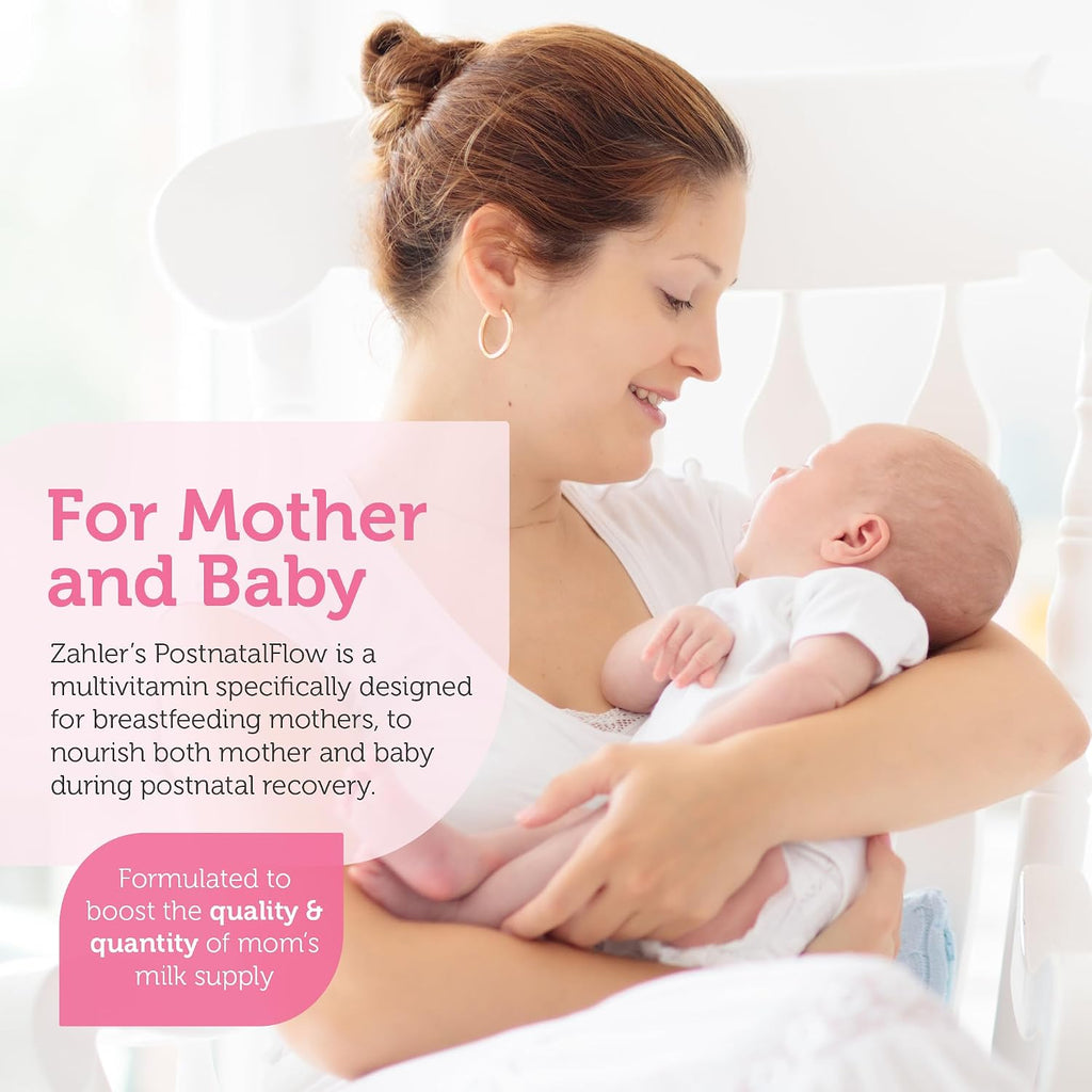 Zahler Postnatal Flow – Apoyo Avanzado para la Lactancia, 120 Comprimidos