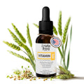 Ultra Pure Vitamin E Oil – 100% Natural D-Alpha Tocopherol from Wheat Germ – Thick Amber Oil, Not a Blend – Glass Bottle & Dropper
