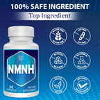 NMNH (Dihidronicotinamida Mononucleótido) 500 mg, 60 Cápsulas - Suplemento de NAD+