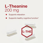 Protocol for Life Balance L-Teanina 200mg – Alivio del Estrés Normal – Sin Somnolencia – 60 Cápsulas Vegetales
