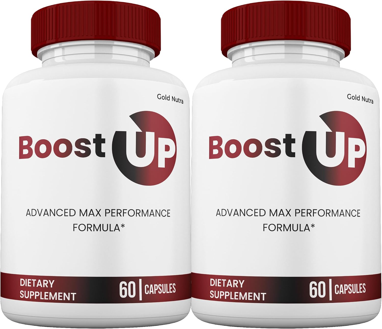 Gold Nutra Boost Up Capsules, Boost Up Pills, All Natural Supplement, BoostUp Maximum Strength Pastillas 60 Capsules per Bottle (2 Pack)