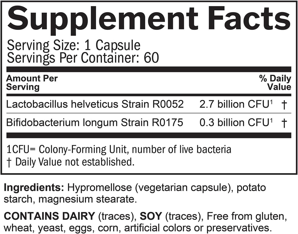 BRAINMD Dr. Amen ProBRAINbiotics - 3 Mil Millones UFC, 60 Cápsulas