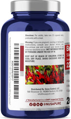 NusaPure Berberine HCI Cápsulas, 225 mg, 200 Cápsulas Veganas (No GMO, Vegano)