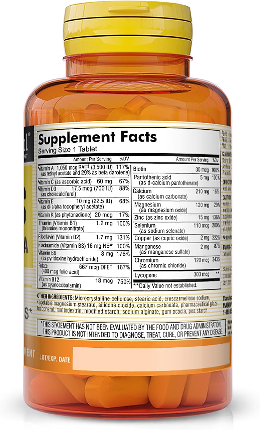 MASON NATURAL, Daily Formula for Men, 100 Tablets