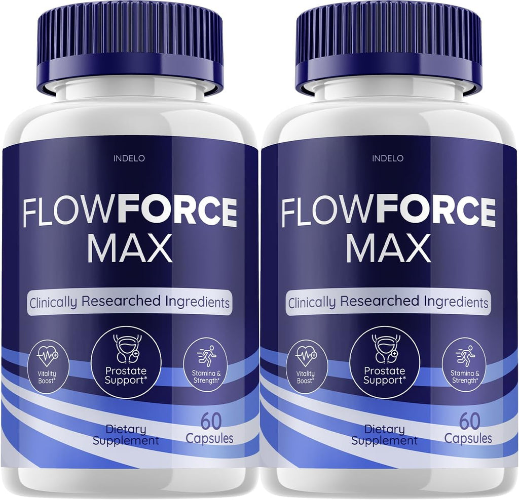 FlowForce Max – Suplemento para Hombres (2 Pack, 120 Cápsulas)