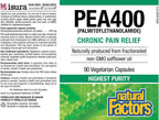Natural Factors PEA400 - Palmitoylethanolamide Puro, 90 Cápsulas