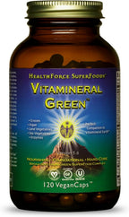 HEALTHFORCE SUPERFOODS Vitamineral Green - Suplemento Mineral en Polvo Verde con Superalimentos - 120 Cápsulas