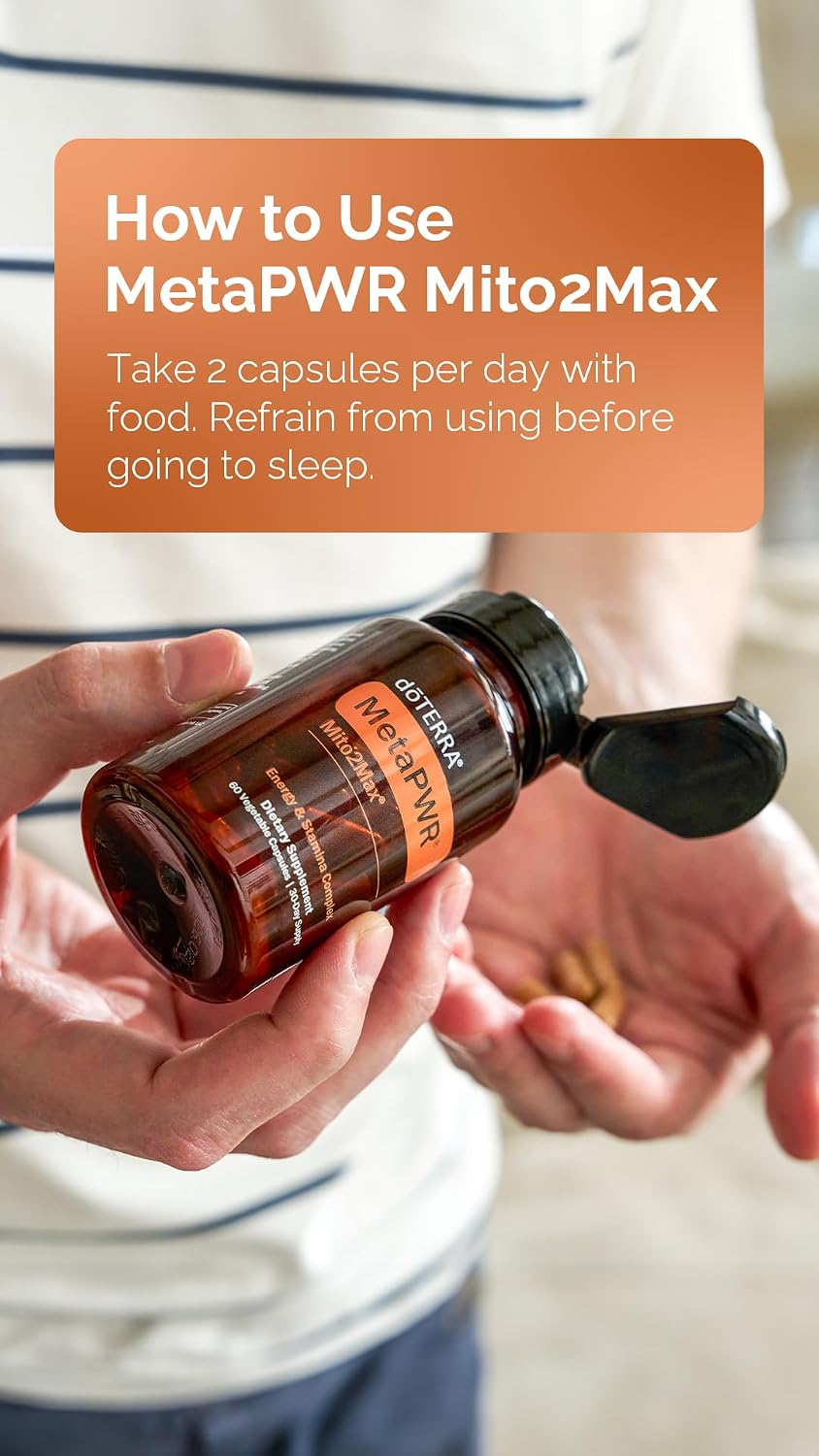 Suplemento energético doTERRA MetaPWR Mito2Max - 60 cápsulas