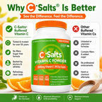 C-Salts Vitamina C en Polvo Bufferizada - 26 oz (735 g) - 272 Porciones