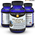 Mucuna Pruriens 20% L-Dopa – Extracto Estandarizado de Frijol de Terciopelo – 90 Cápsulas Veganas