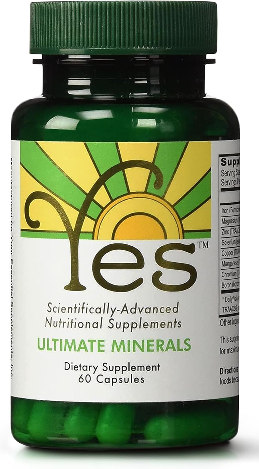 YES Chelated Magnesium & Zinc Multimineral (TRAACS) – 60 Cápsulas Veganas