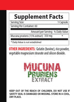 Extracto de Mucuna Pruriens – 60 Cápsulas – Suplemento para Apoyar la Memoria y la Concentración