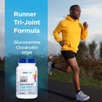 PEREGRUNE Runner Multivitamin & Joint Support Supplement - Complejo B, Antioxidantes, Glucosamina, Condroitina y MSM