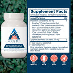 Ayush Herbs Bronchotone - Bronchial and Respiratory Support, 90 Capsules
