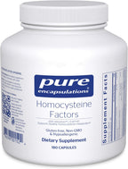 Pure Encapsulations Homocysteine Factors - 60 Cápsulas - Suplemento para el Metabolismo de la Homocisteína