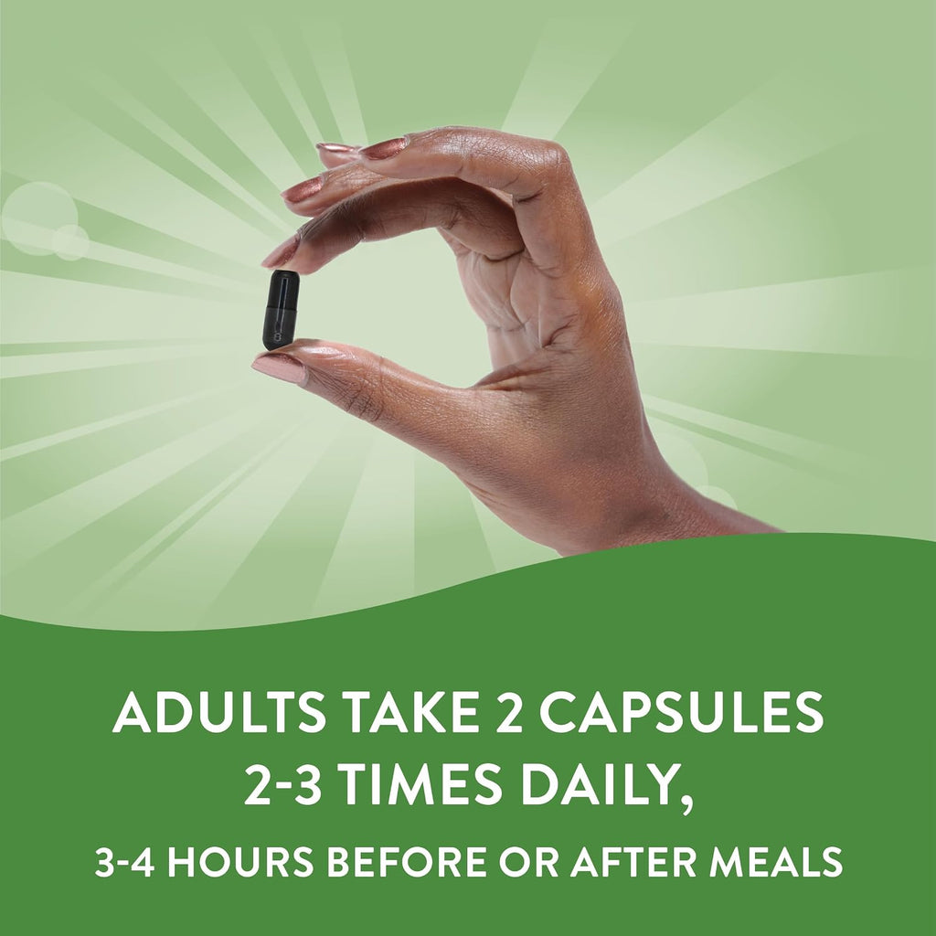 Nature's Way Carbón Activado, 560mg por dosis, 360 Cápsulas