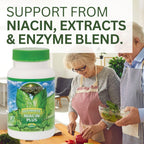 Youngevity Ultimate Niacin Plus™ 500 mg con Mezcla Exclusiva de Corteza de Arjuna, Bayas de Espino y Nattokinasa - 60 Comprimidos