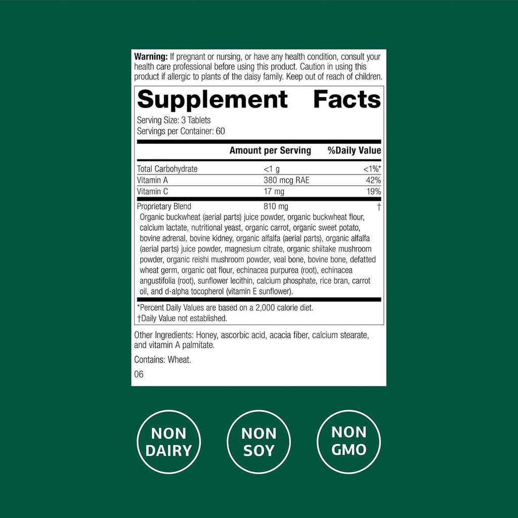Standard Process Cataplex A-C-P - Suplemento con Vitamina A y C, 180 Comprimidos